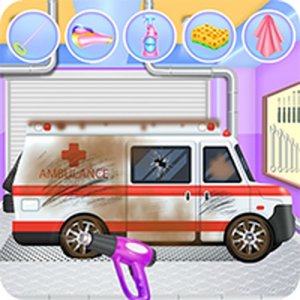 Ambulance Car Wash Online Game