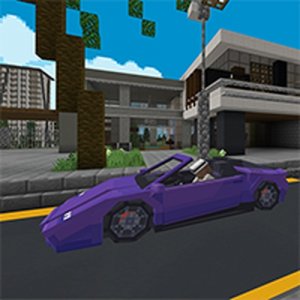 Grand Theft Blockworld Online Racing Game