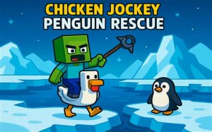 Chicken Jockey: Penguin Rescue - Arctic Adventure Online Game