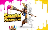 Samurai Coloring Book & Drawing App - Relaxing Art Game