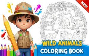 Wild Animals Coloring Book: Free Online Coloring Game