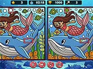 Mermaids: Spot the Differences Online Game